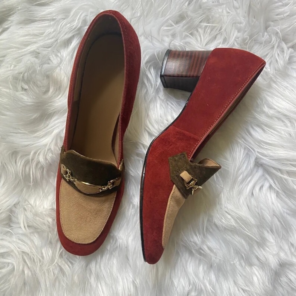1970’s brushed-suede shoes.